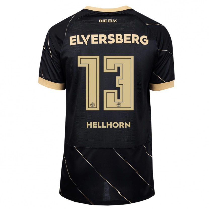 Danxen Kinderen Denis Hellhorn #13 Zwart Bruin Uitshirt Uittenue 2026/27 T-Shirt België