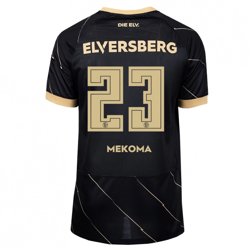 Danxen Kinderen Jamal Mekoma #23 Zwart Bruin Uitshirt Uittenue 2026/27 T-Shirt België