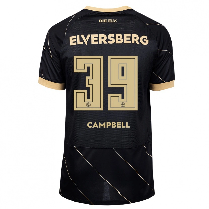 Danxen Kinderen Cole Campbell #39 Zwart Bruin Uitshirt Uittenue 2026/27 T-Shirt België