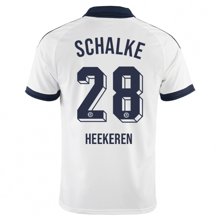 Danxen Kinderen Justin Heekeren #28 Zwart Wit Uitshirt Uittenue 2026/27 T-Shirt België
