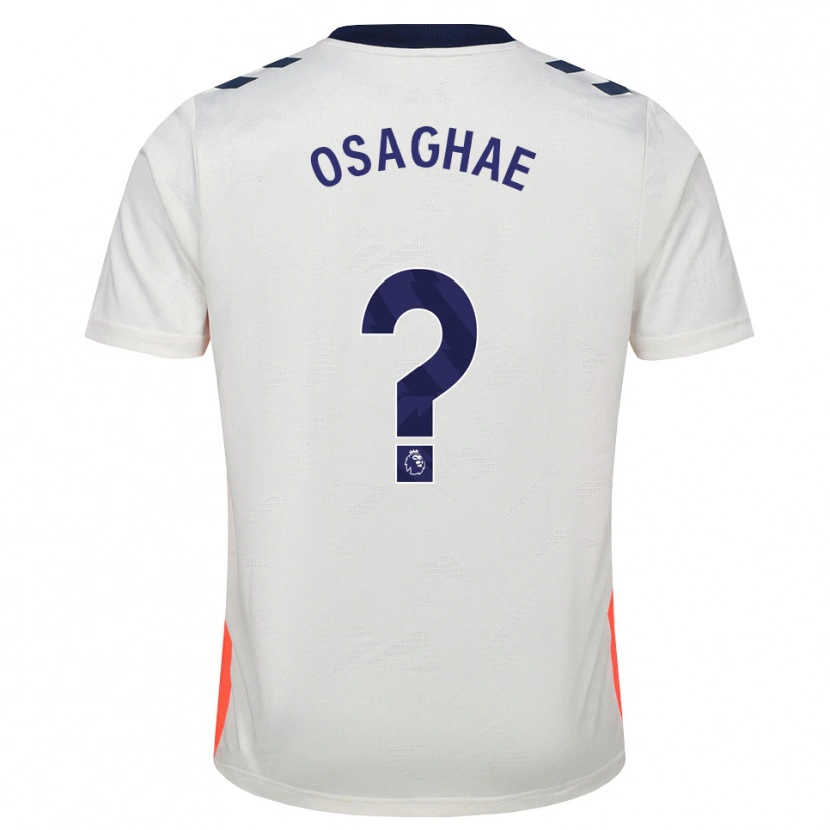 Danxen Kinderen Leon Osaghae #0 Wit Oranje Koninklijk Blauw Uitshirt Uittenue 2026/27 T-Shirt België