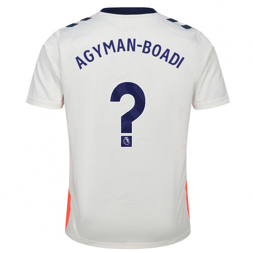 Danxen Kinderen Ivan Agyman-Boadi #0 Wit Oranje Koninklijk Blauw Uitshirt Uittenue 2026/27 T-Shirt België