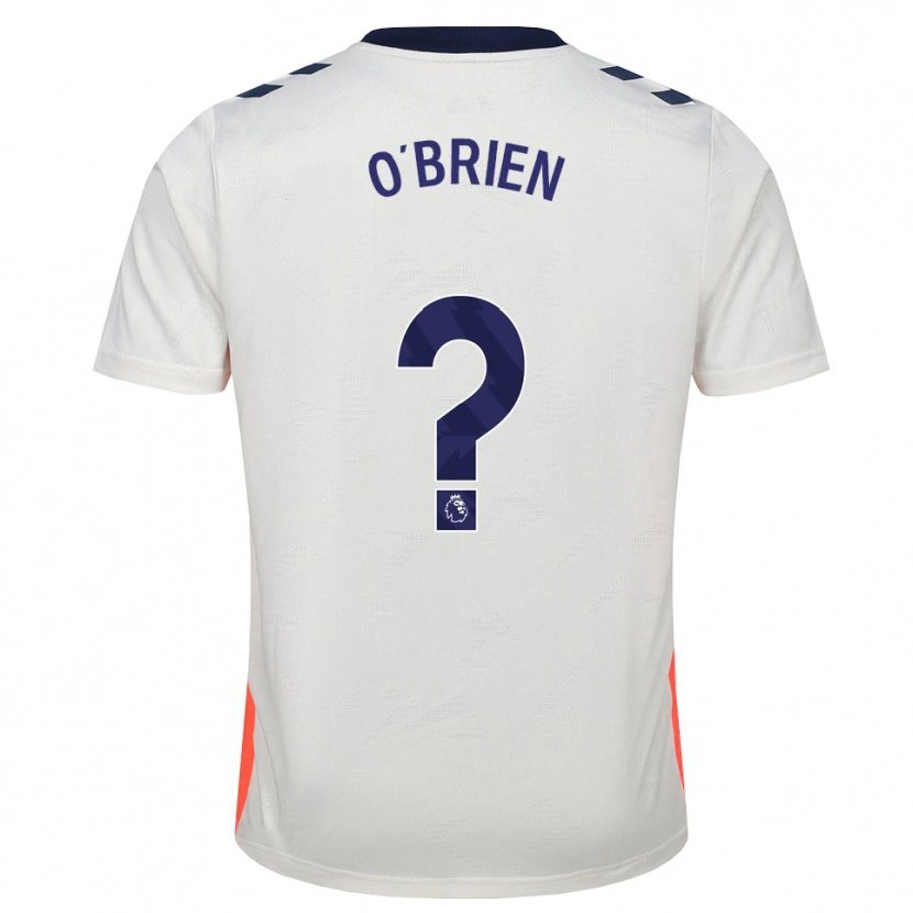Danxen Kinderen Fionn O'brien #0 Wit Oranje Koninklijk Blauw Uitshirt Uittenue 2026/27 T-Shirt België