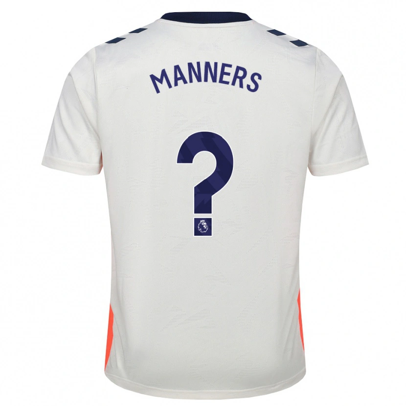 Danxen Kinderen Charlie Manners #0 Wit Oranje Koninklijk Blauw Uitshirt Uittenue 2026/27 T-Shirt België