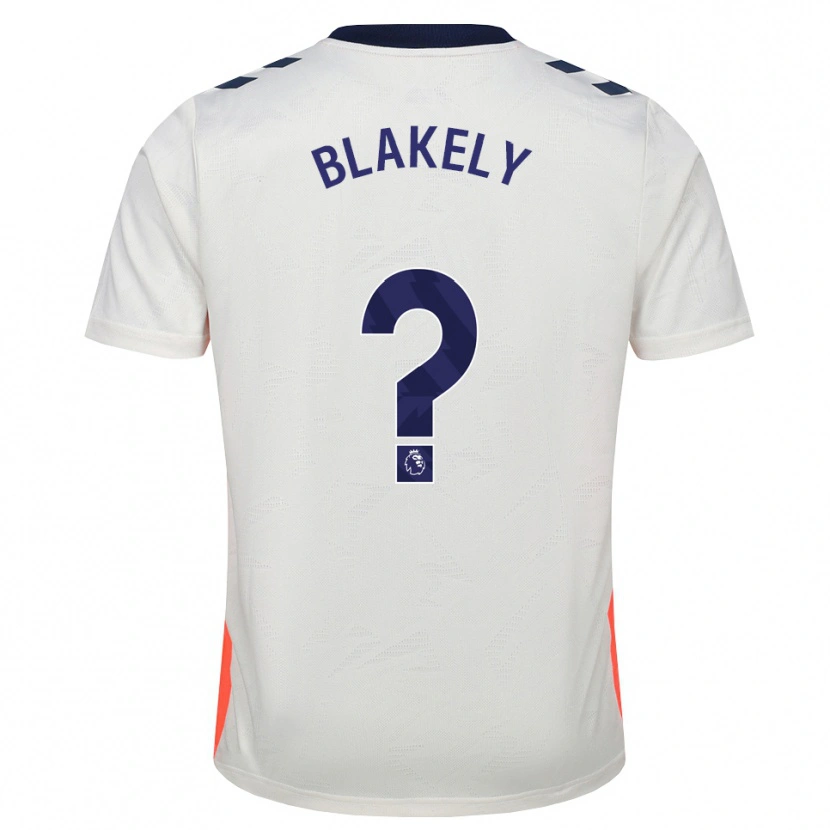 Danxen Kinderen Ben Blakely #0 Wit Oranje Koninklijk Blauw Uitshirt Uittenue 2026/27 T-Shirt België