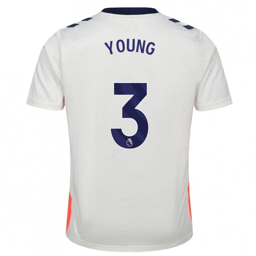 Danxen Kinderen Shay Young #3 Wit Oranje Koninklijk Blauw Uitshirt Uittenue 2026/27 T-Shirt België