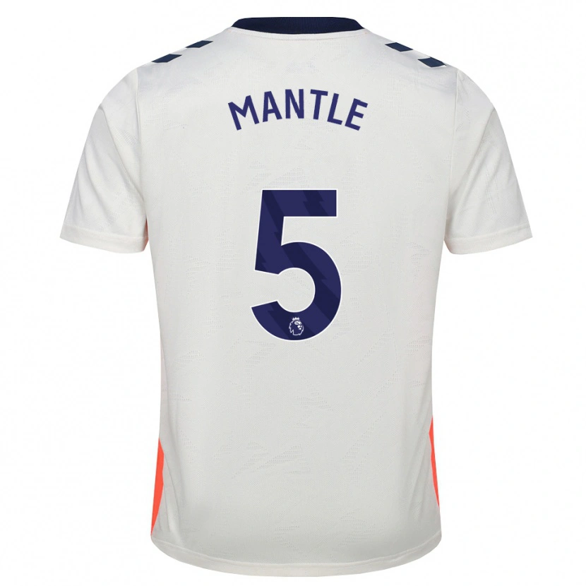 Danxen Kinderen David Mantle #5 Wit Oranje Koninklijk Blauw Uitshirt Uittenue 2026/27 T-Shirt België