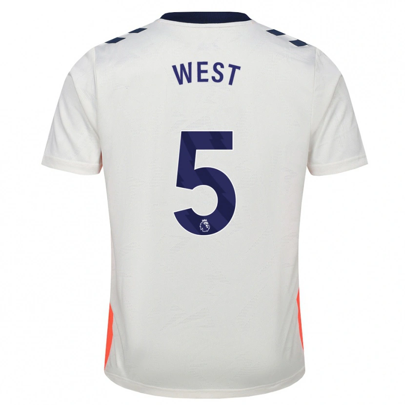 Danxen Kinderen Devon West #5 Wit Oranje Koninklijk Blauw Uitshirt Uittenue 2026/27 T-Shirt België