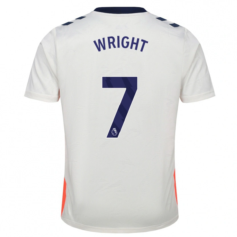 Danxen Kinderen Alfie Wright #7 Wit Oranje Koninklijk Blauw Uitshirt Uittenue 2026/27 T-Shirt België