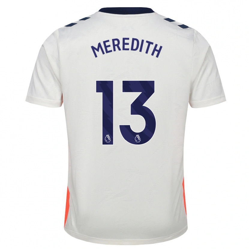 Danxen Kinderen Eliot Meredith #13 Wit Oranje Koninklijk Blauw Uitshirt Uittenue 2026/27 T-Shirt België