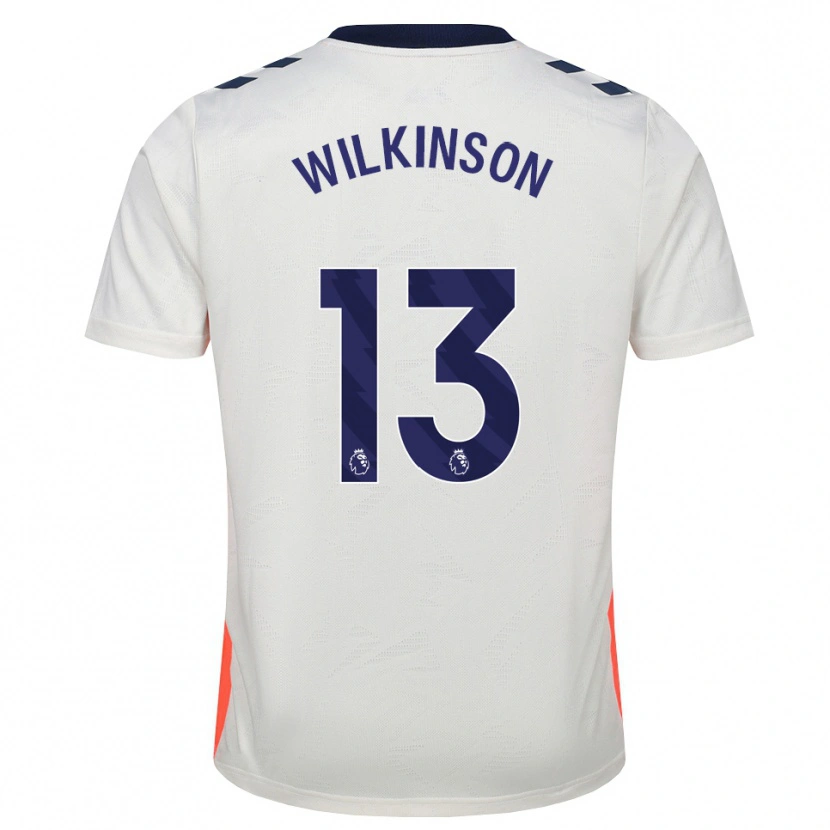 Danxen Kinderen Mitchell Wilkinson #13 Wit Oranje Koninklijk Blauw Uitshirt Uittenue 2026/27 T-Shirt België