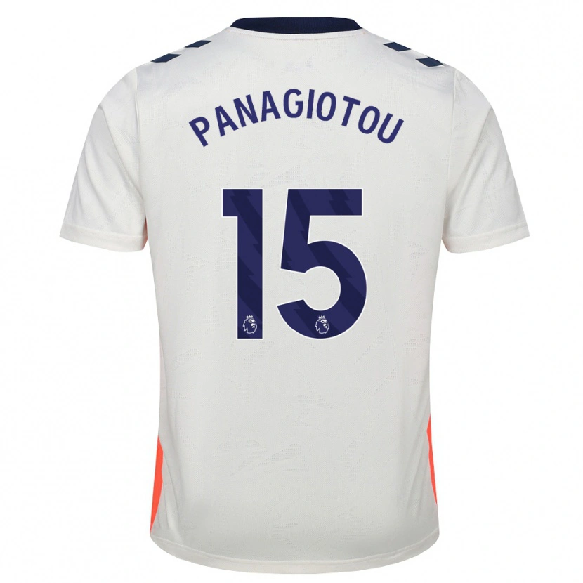 Danxen Kinderen Constantine Panagiotou #15 Wit Oranje Koninklijk Blauw Uitshirt Uittenue 2026/27 T-Shirt België