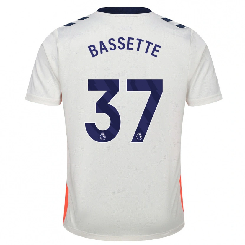 Danxen Kinderen Norman Bassette #37 Wit Oranje Koninklijk Blauw Uitshirt Uittenue 2026/27 T-Shirt België