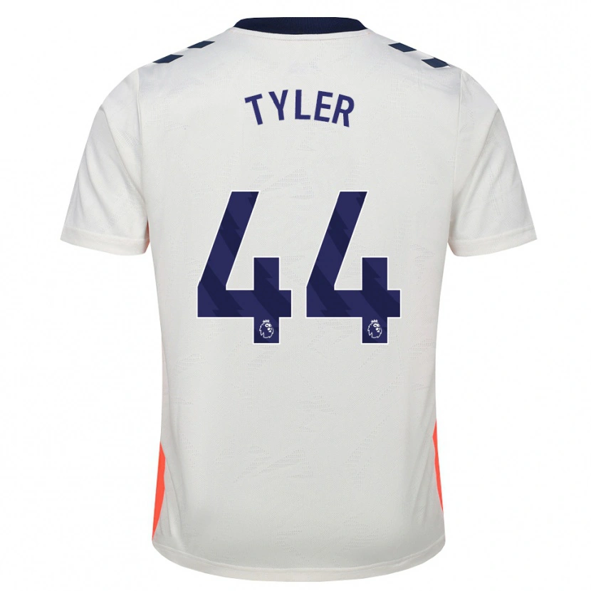 Danxen Kinderen Cian Tyler #44 Wit Oranje Koninklijk Blauw Uitshirt Uittenue 2026/27 T-Shirt België