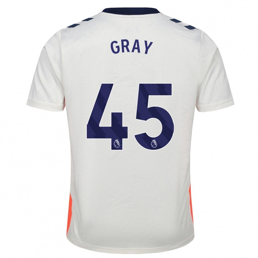 Danxen Kinderen Harrison Gray #45 Wit Oranje Koninklijk Blauw Uitshirt Uittenue 2026/27 T-Shirt België