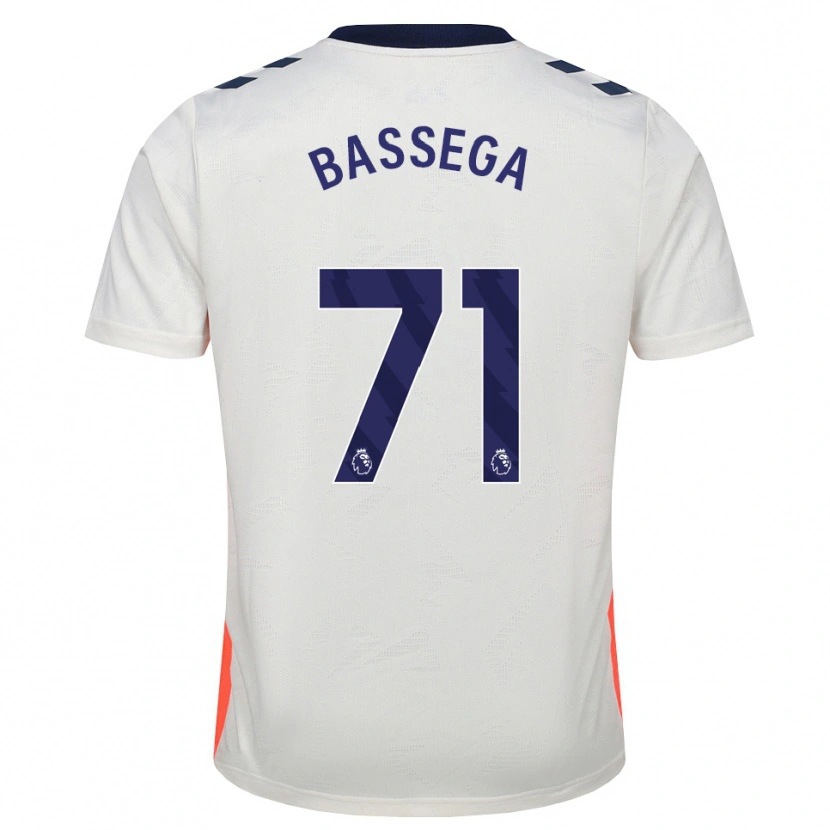 Danxen Kinderen Nsemi Bassega #71 Wit Oranje Koninklijk Blauw Uitshirt Uittenue 2026/27 T-Shirt België