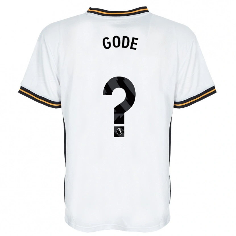Danxen Kinderen Ted Gode #0 Wit Oranje Zwart Uitshirt Uittenue 2026/27 T-Shirt België