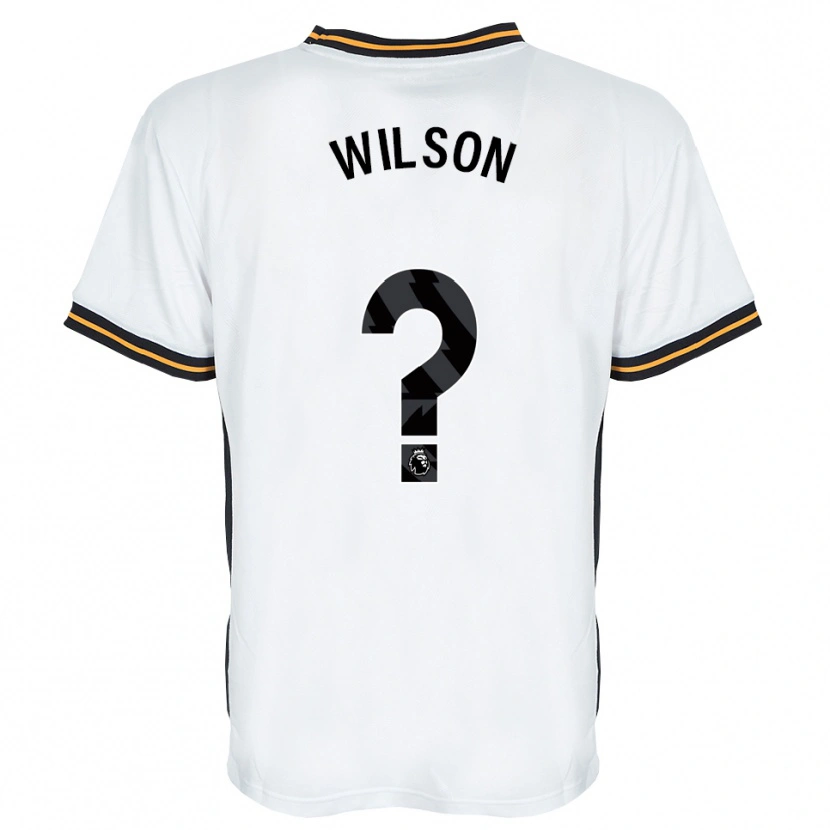 Danxen Kinderen George Wilson #0 Wit Oranje Zwart Uitshirt Uittenue 2026/27 T-Shirt België