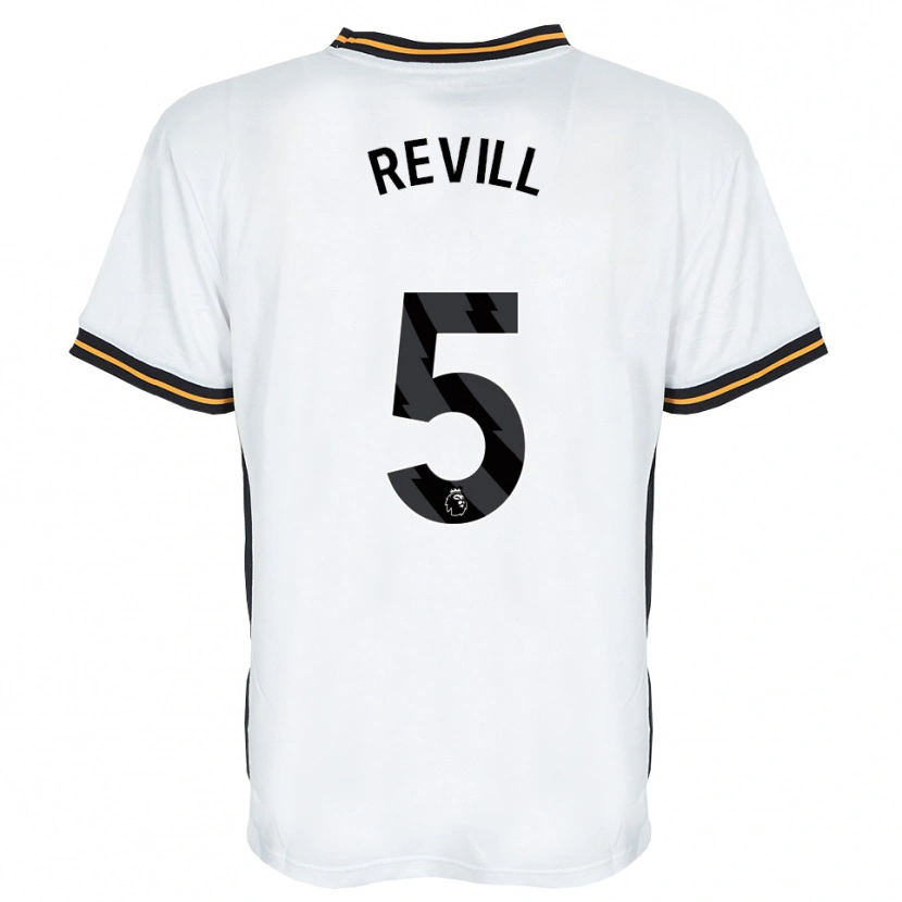 Danxen Kinderen Harry Revill #5 Wit Oranje Zwart Uitshirt Uittenue 2026/27 T-Shirt België