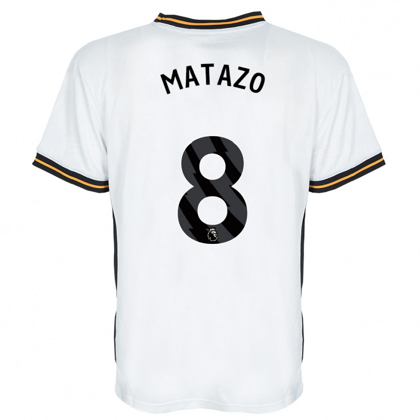 Danxen Kinderen Eliot Matazo #8 Wit Oranje Zwart Uitshirt Uittenue 2026/27 T-Shirt België