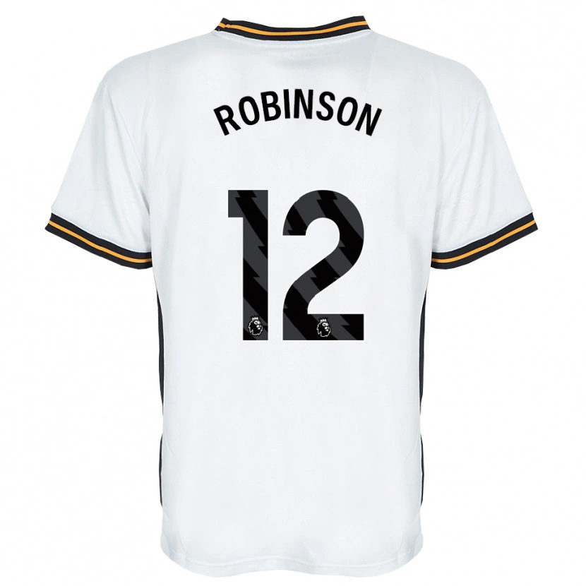 Danxen Kinderen Ben Robinson #12 Wit Oranje Zwart Uitshirt Uittenue 2026/27 T-Shirt België