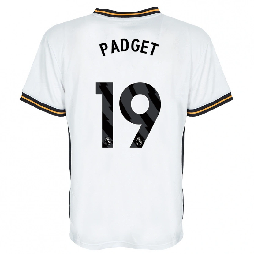 Danxen Kinderen Bethany Padget #19 Wit Oranje Zwart Uitshirt Uittenue 2026/27 T-Shirt België