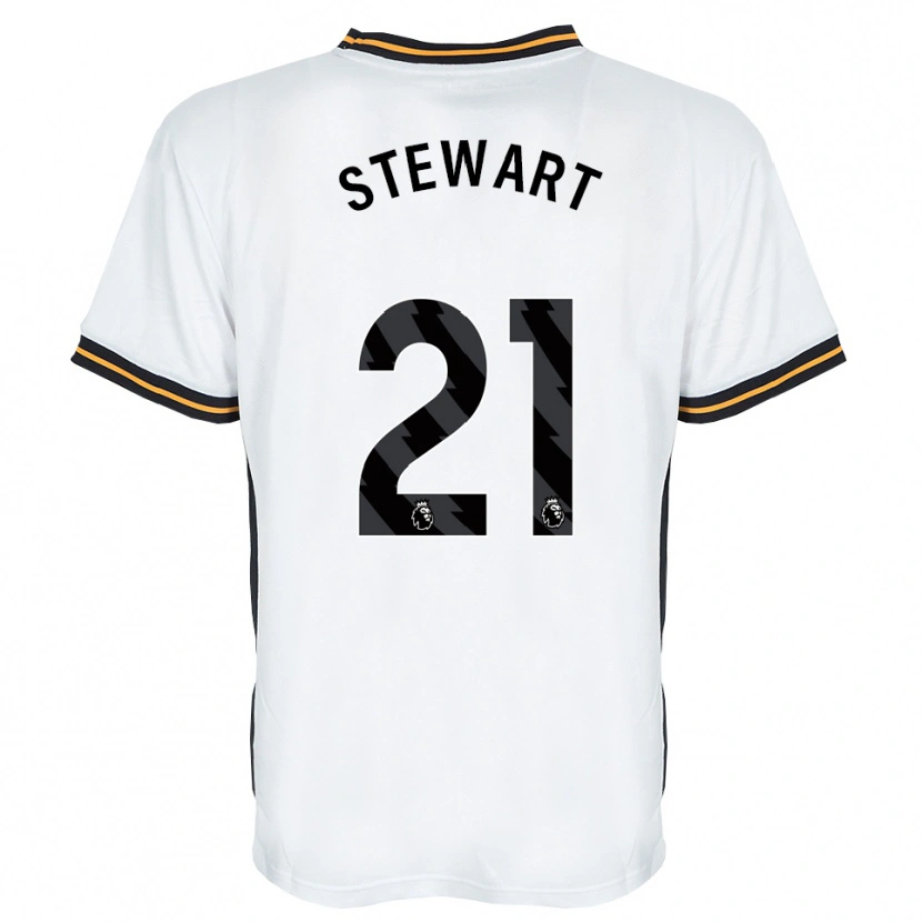 Danxen Kinderen Alice Stewart #21 Wit Oranje Zwart Uitshirt Uittenue 2026/27 T-Shirt België