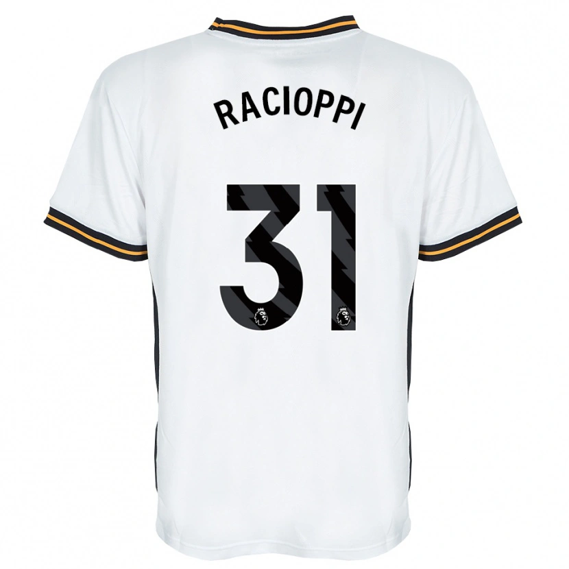 Danxen Kinderen Anthony Racioppi #31 Wit Oranje Zwart Uitshirt Uittenue 2026/27 T-Shirt België