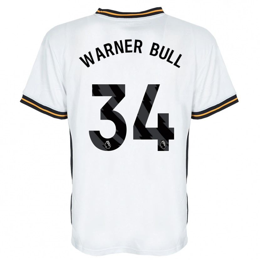 Danxen Kinderen Lucy Warner-Bull #34 Wit Oranje Zwart Uitshirt Uittenue 2026/27 T-Shirt België