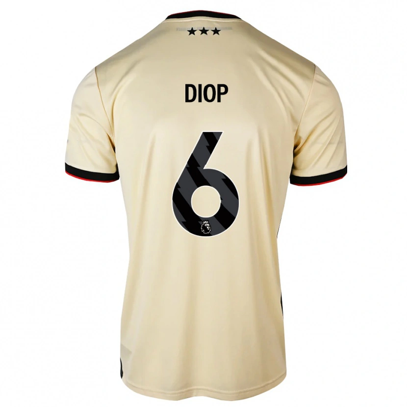 Danxen Kinderen Issa Diop #6 Lemonchiffon Zwart Rood Uitshirt Uittenue 2026/27 T-Shirt België