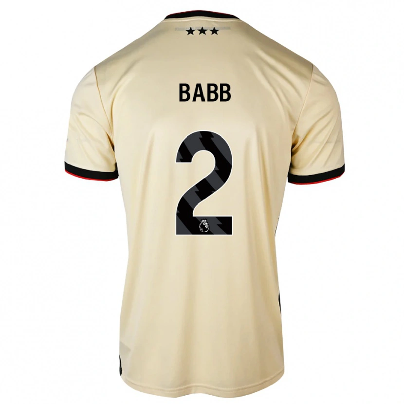Danxen Kinderen Daniel Babb #2 Lemonchiffon Zwart Rood Uitshirt Uittenue 2026/27 T-Shirt België