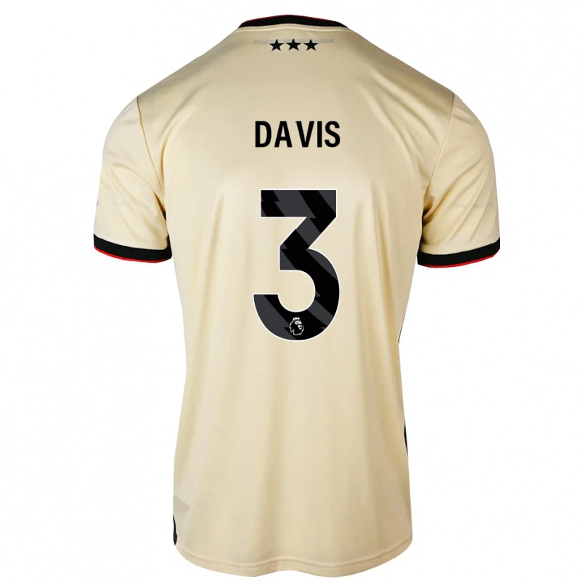 Danxen Kinderen Leif Davis #3 Lemonchiffon Zwart Rood Uitshirt Uittenue 2026/27 T-Shirt België
