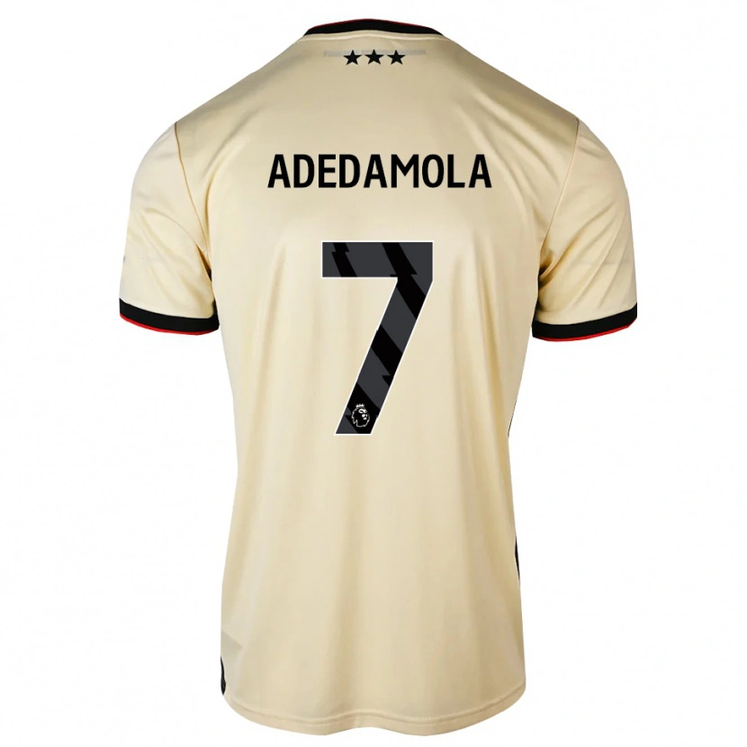Danxen Kinderen Joel Adedamola #7 Lemonchiffon Zwart Rood Uitshirt Uittenue 2026/27 T-Shirt België