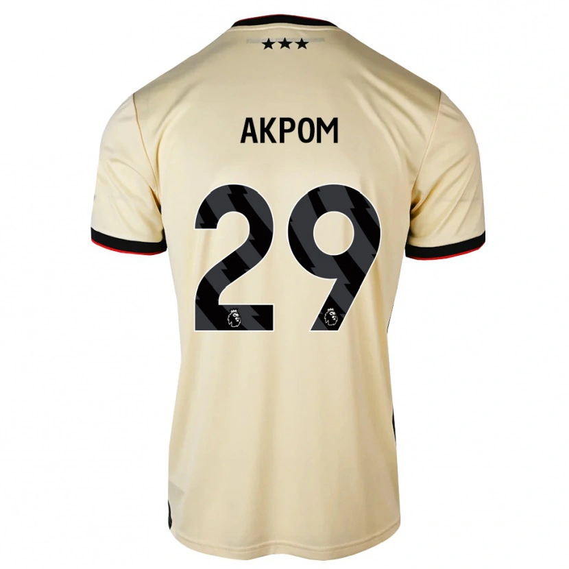 Danxen Kinderen Chuba Akpom #29 Lemonchiffon Zwart Rood Uitshirt Uittenue 2026/27 T-Shirt België