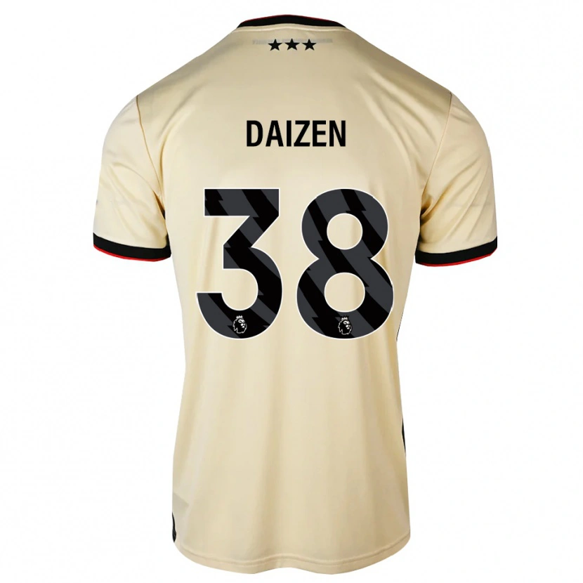 Danxen Kinderen Daizen Maeda #38 Lemonchiffon Zwart Rood Uitshirt Uittenue 2026/27 T-Shirt België