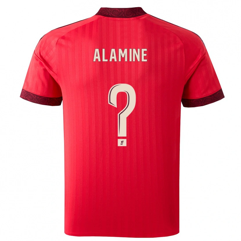 Danxen Kinderen Ali Alamine #0 Burgundy Rood Wit Uitshirt Uittenue 2026/27 T-Shirt België