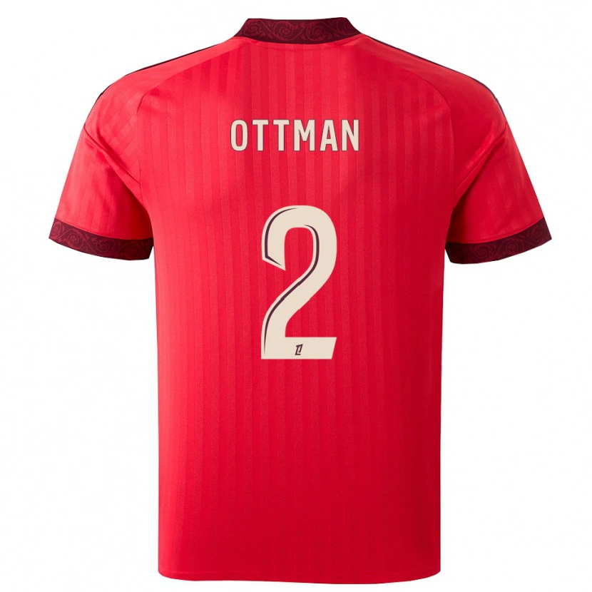 Danxen Kinderen Ottman Katırağ #2 Burgundy Rood Wit Uitshirt Uittenue 2026/27 T-Shirt België