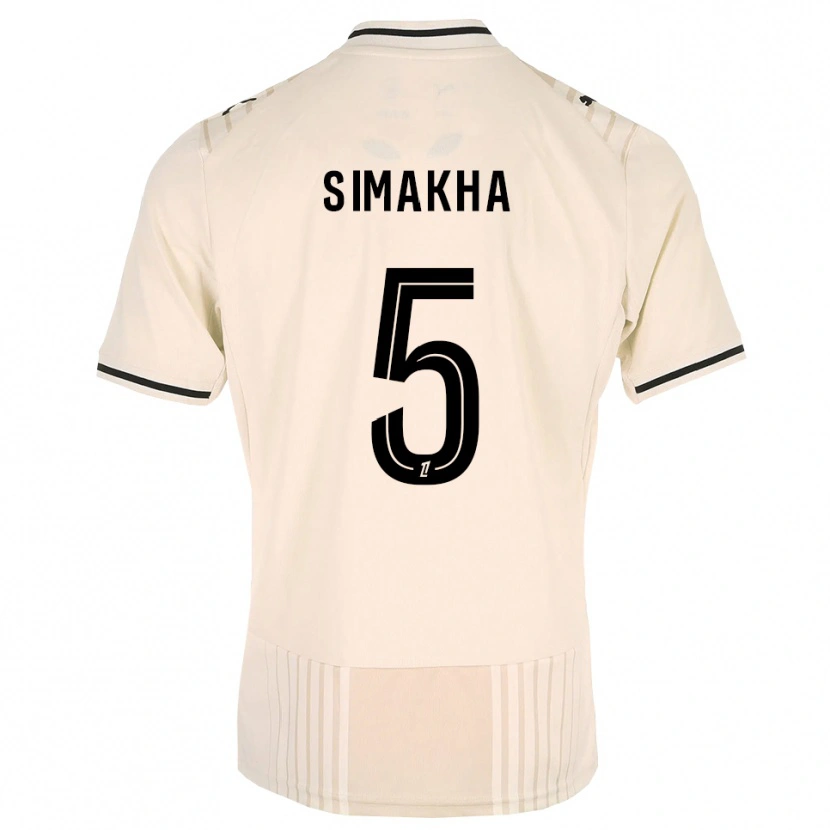 Danxen Kinderen Lassana Simakha #5 Oldlace Zwart Antiquewhite Uitshirt Uittenue 2026/27 T-Shirt België