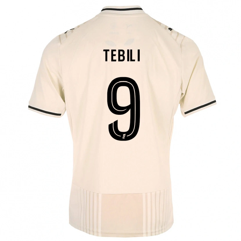 Danxen Kinderen David Tebili #9 Oldlace Zwart Antiquewhite Uitshirt Uittenue 2026/27 T-Shirt België