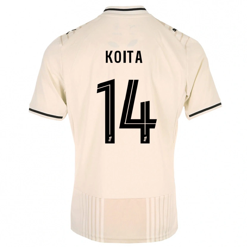 Danxen Kinderen Mahamadou Koita #14 Oldlace Zwart Antiquewhite Uitshirt Uittenue 2026/27 T-Shirt België