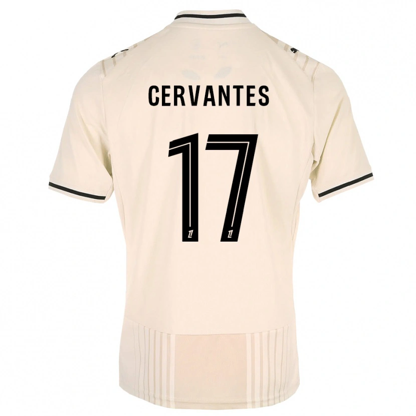 Danxen Kinderen Noa Cervantes #17 Oldlace Zwart Antiquewhite Uitshirt Uittenue 2026/27 T-Shirt België