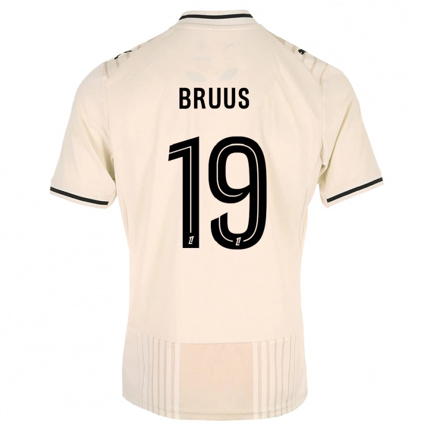Danxen Kinderen Andreas Bruus #19 Oldlace Zwart Antiquewhite Uitshirt Uittenue 2026/27 T-Shirt België