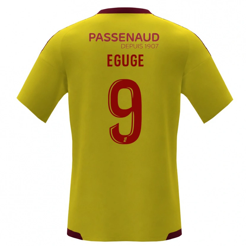 Danxen Kinderen Benny Eguge #9 Geel Rood Groen Uitshirt Uittenue 2026/27 T-Shirt België