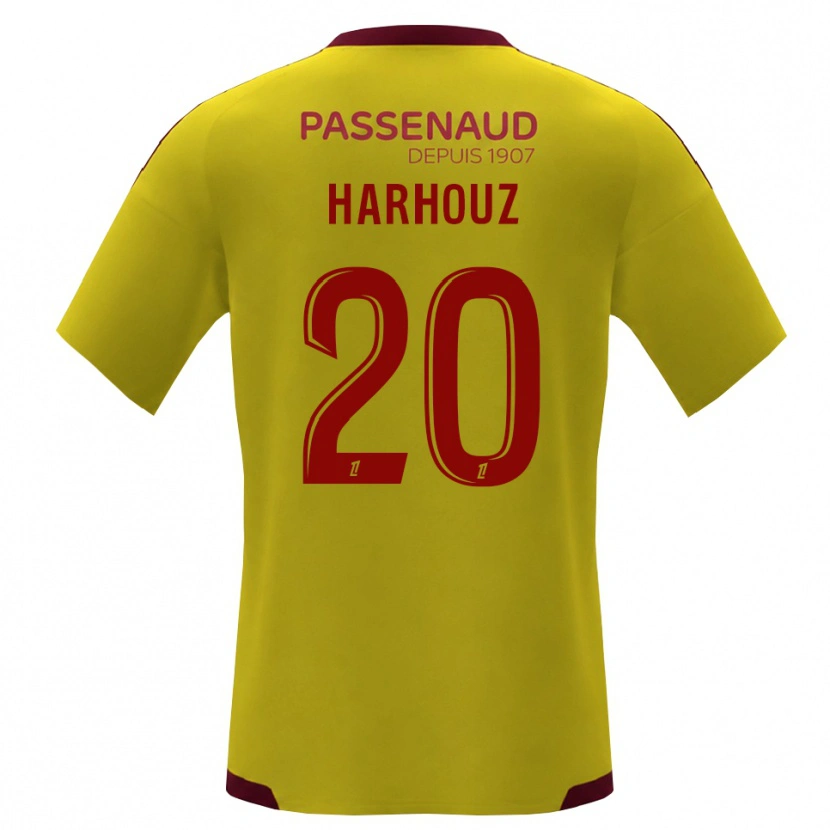 Danxen Kinderen William Harhouz #20 Geel Rood Groen Uitshirt Uittenue 2026/27 T-Shirt België
