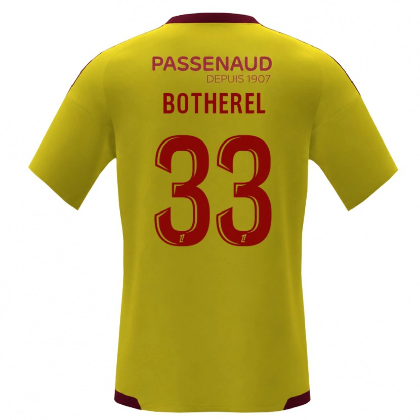 Danxen Kinderen Lucas Botherel #33 Geel Rood Groen Uitshirt Uittenue 2026/27 T-Shirt België