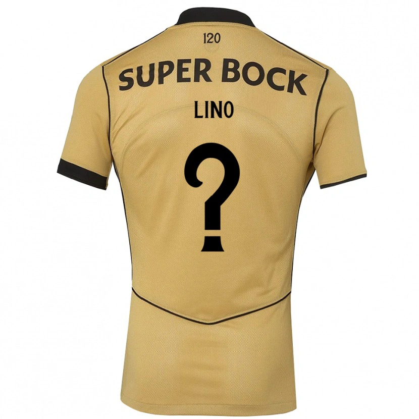 Danxen Kinderen José Lino #0 Goudgeelzwart Uitshirt Uittenue 2026/27 T-Shirt België
