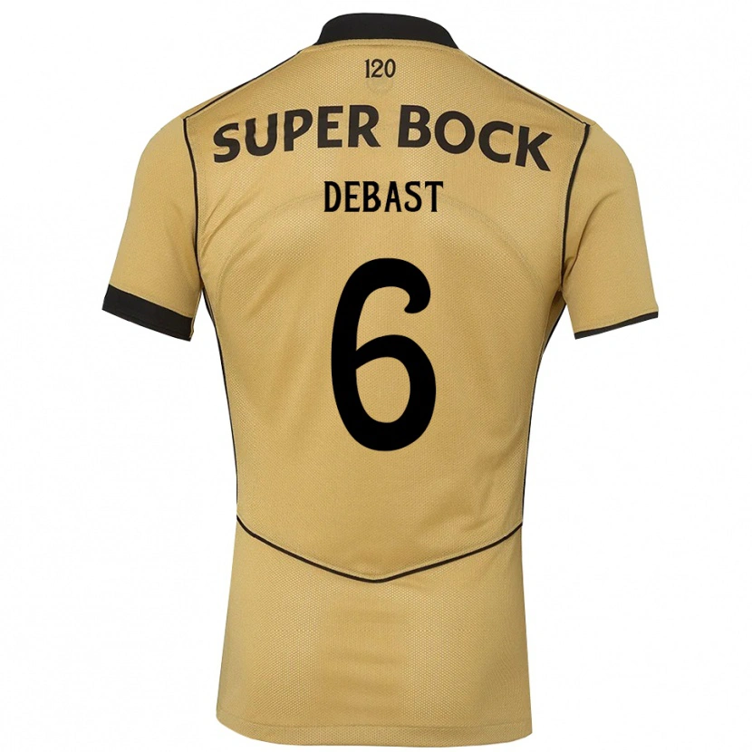 Danxen Kinderen Zeno Debast #6 Goudgeelzwart Uitshirt Uittenue 2026/27 T-Shirt België