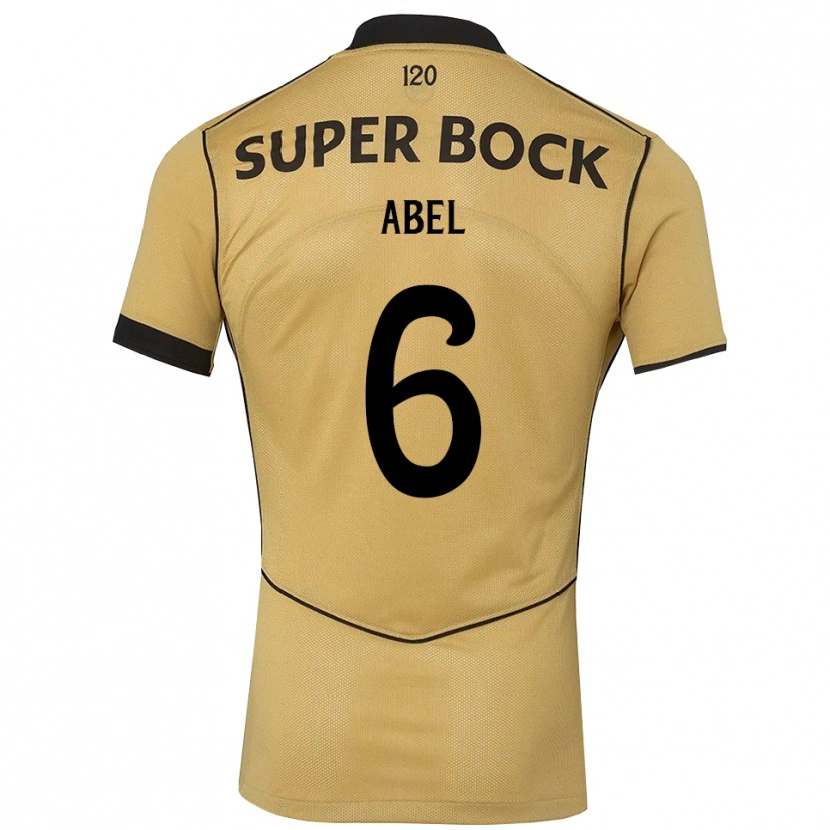 Danxen Kinderen Luís Abel #6 Goudgeelzwart Uitshirt Uittenue 2026/27 T-Shirt België