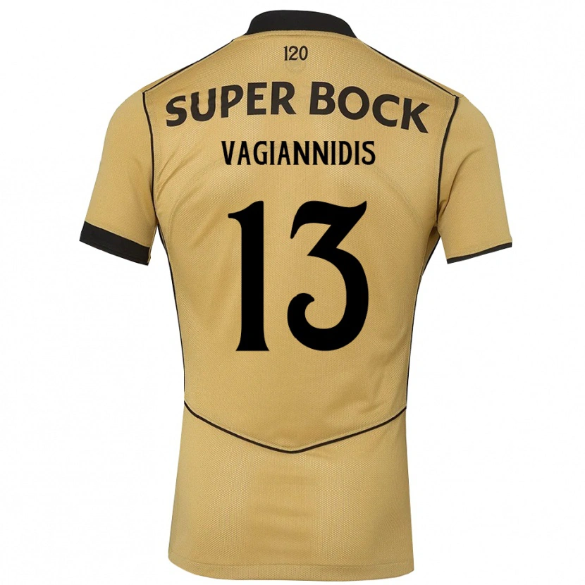 Danxen Kinderen Georgios Vagiannidis #13 Goudgeelzwart Uitshirt Uittenue 2026/27 T-Shirt België
