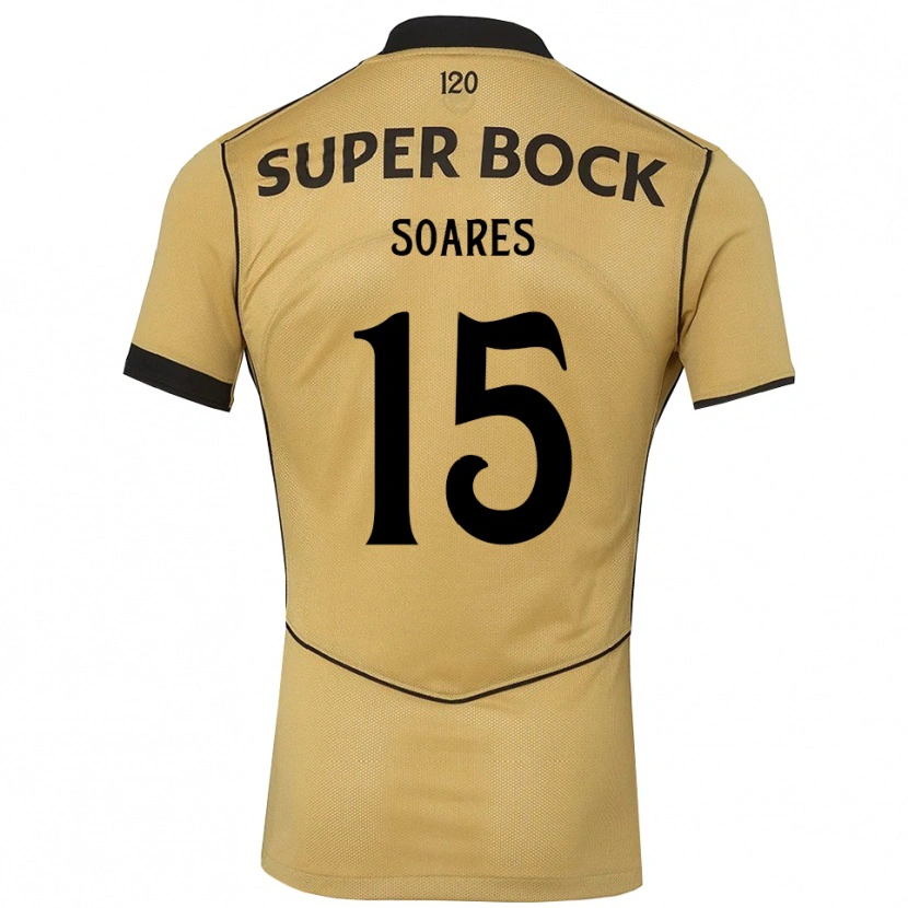 Danxen Kinderen Simão Soares #15 Goudgeelzwart Uitshirt Uittenue 2026/27 T-Shirt België